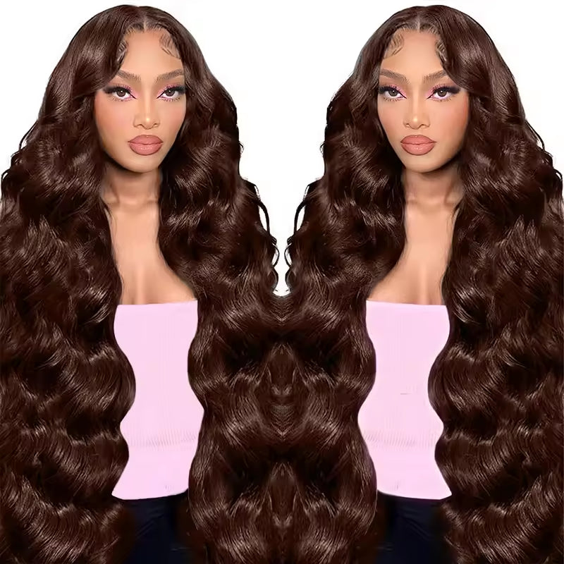 Wig Human Hair Lace Front Wig 13x4 High-Definition Brown Lace Front Wig - Anaya Beauty