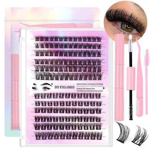 12 Rows Of 150 Segmented Lashes In Clusters - Anaya Beauty