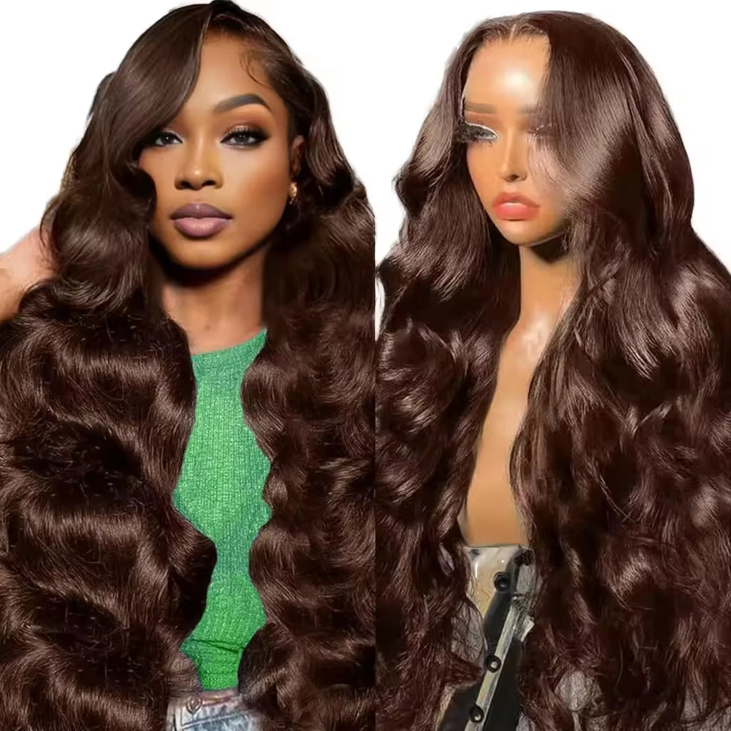 Wig Human Hair Lace Front Wig 13x4 High-Definition Brown Lace Front Wig - Anaya Beauty